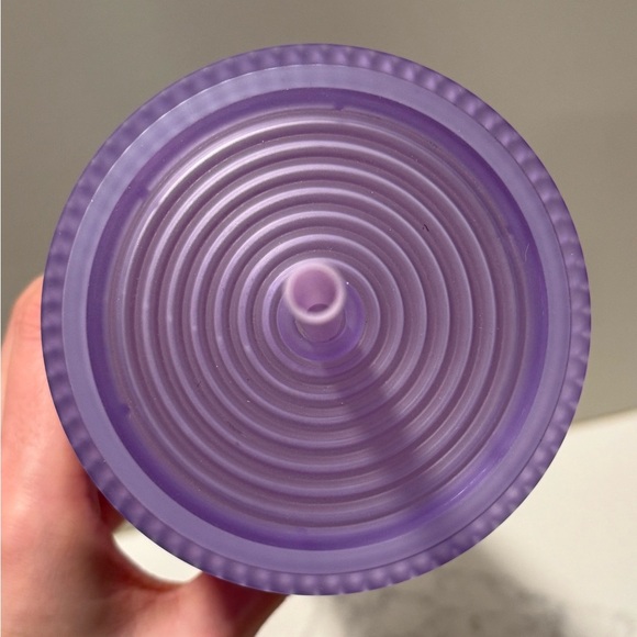 Starbucks Fall 2023 Lilac Aurora Iridescent Pleated Soft Touch Tumbler 24oz - Picture 8 of 10